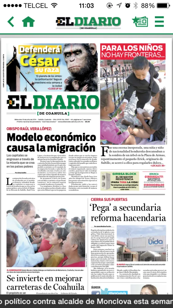 El Diario de Coahuila スクリーンショット