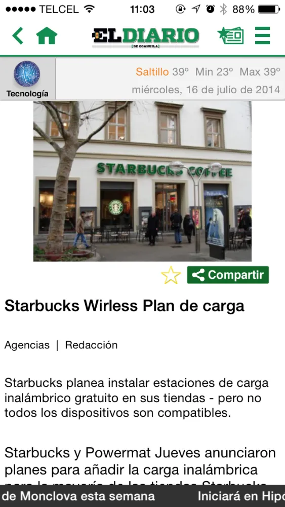 El Diario de Coahuila スクリーンショット