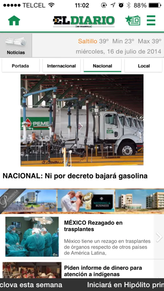 El Diario de Coahuila スクリーンショット