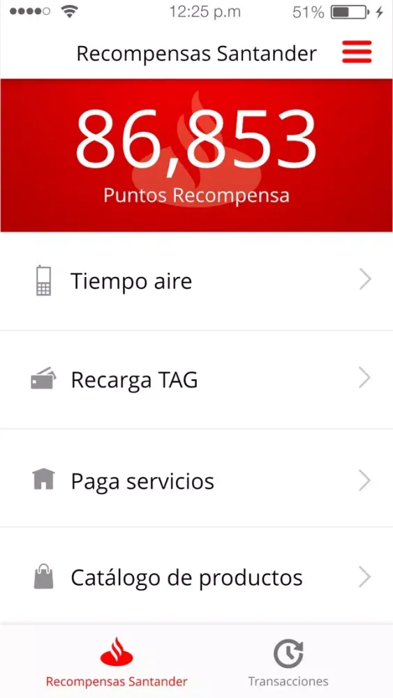 Скриншоты Recompensas Santander