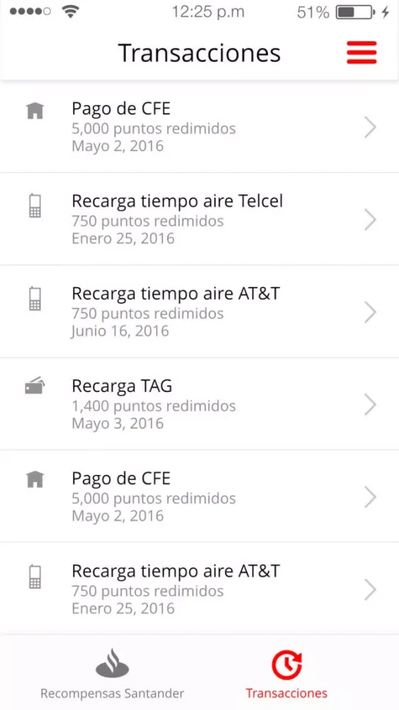 Скриншоты Recompensas Santander