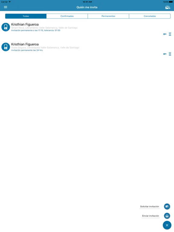 Visita Segura iPad  Screenshots