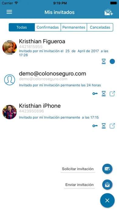 Visita Segura Screenshots