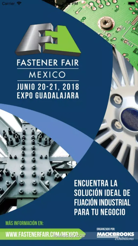 Tangkapan skrin Fastener Fair Mexico
