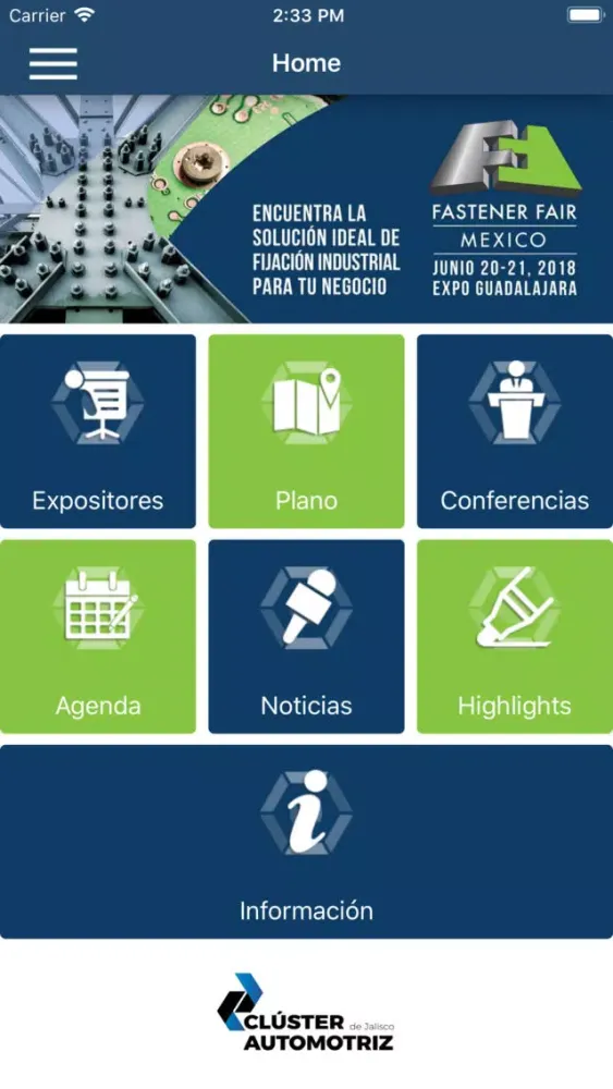 Tangkapan skrin Fastener Fair Mexico