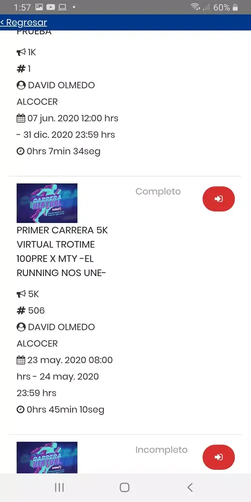 Capturas de pantalla de Trotime