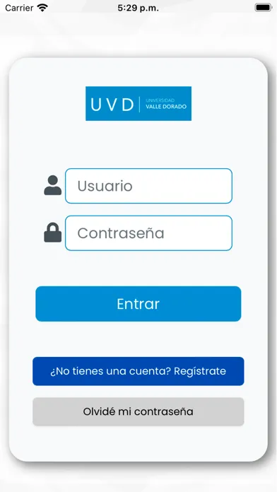 Ảnh chụp màn hình của Universidad Valle Dorado