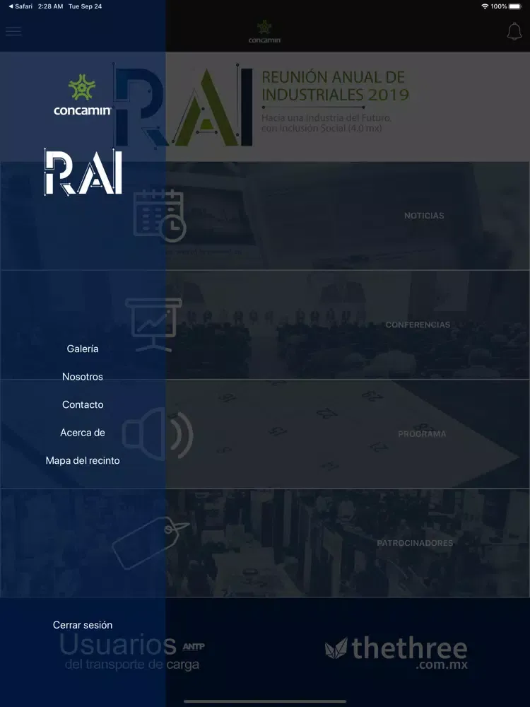 Capturas de pantalla de CONCAMIN RAI 2019 iPad 