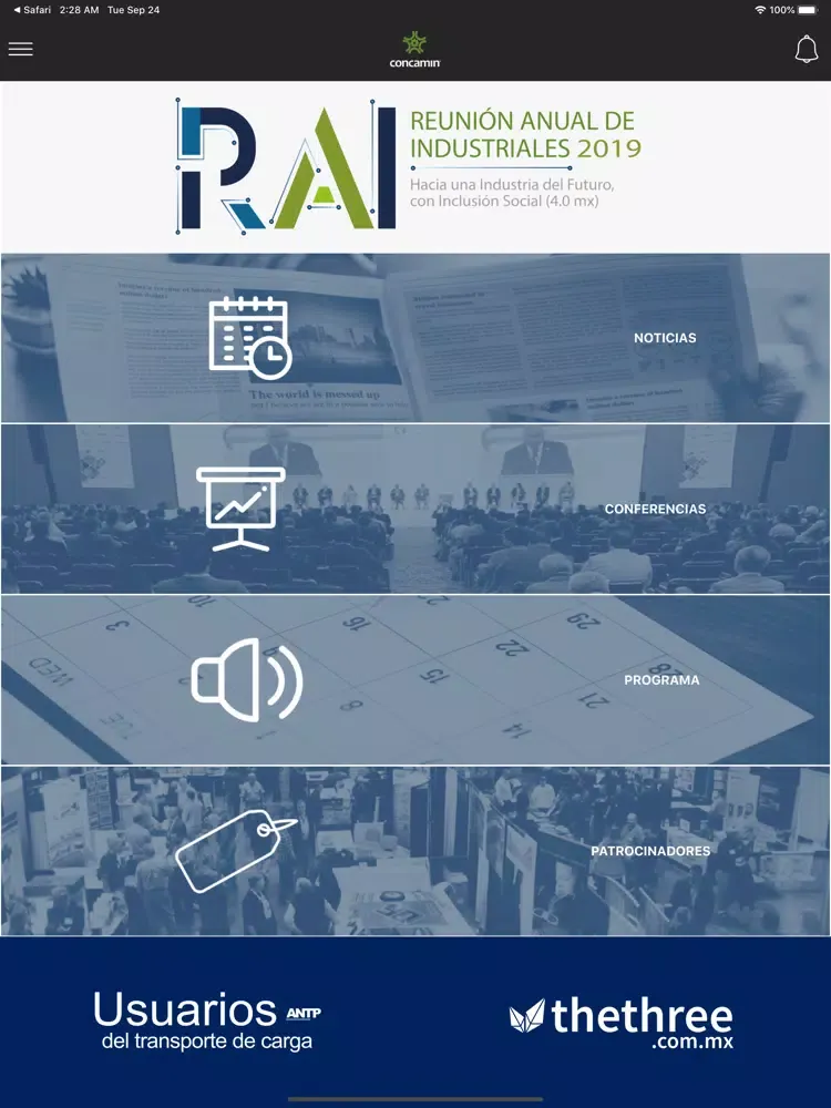 Capturas de pantalla de CONCAMIN RAI 2019 iPad 