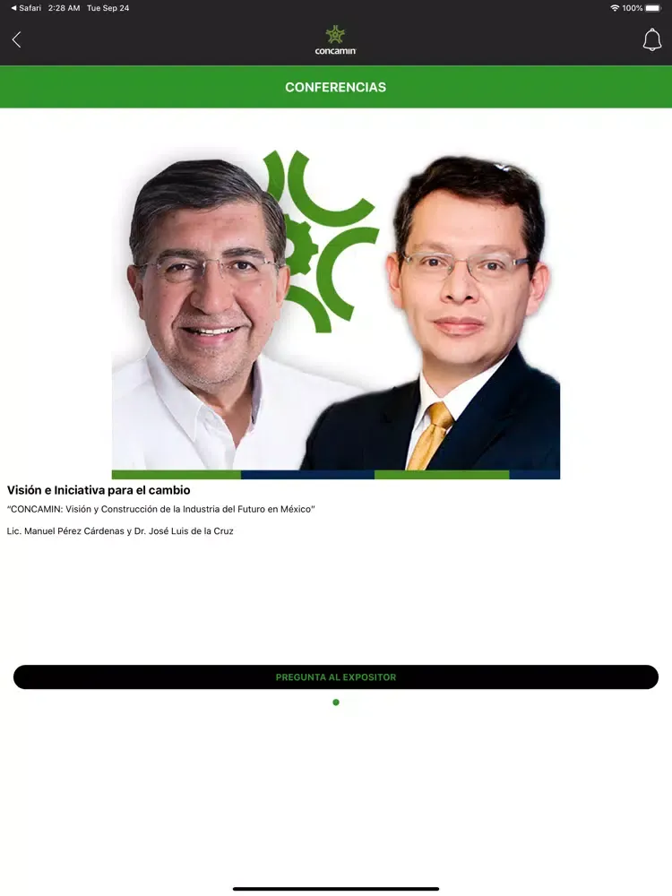 Capturas de pantalla de CONCAMIN RAI 2019 iPad 
