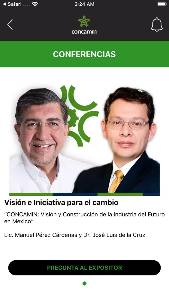Capturas de pantalla de CONCAMIN RAI 2019