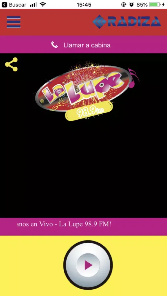 ภาพหน้าจอของ La Lupe 98.9 FM