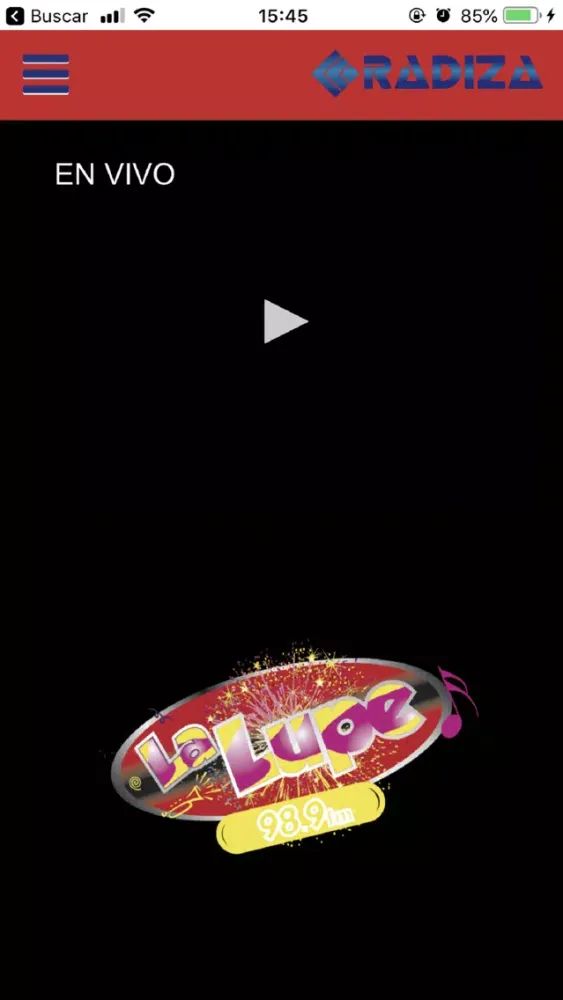 ภาพหน้าจอของ La Lupe 98.9 FM