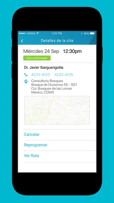 Скриншоты DataHealth Paciente