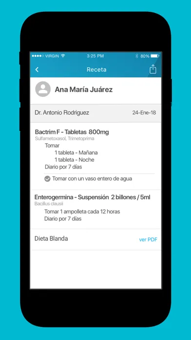 Скриншоты DataHealth Paciente