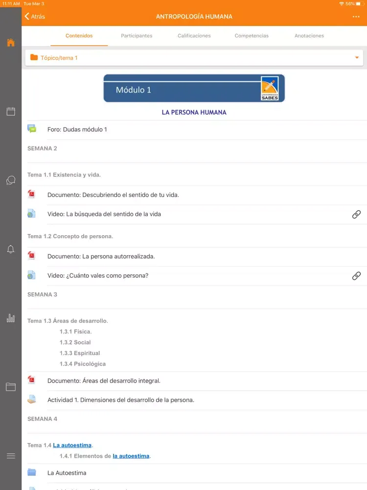 SABES Cursos iPad  스크린샷