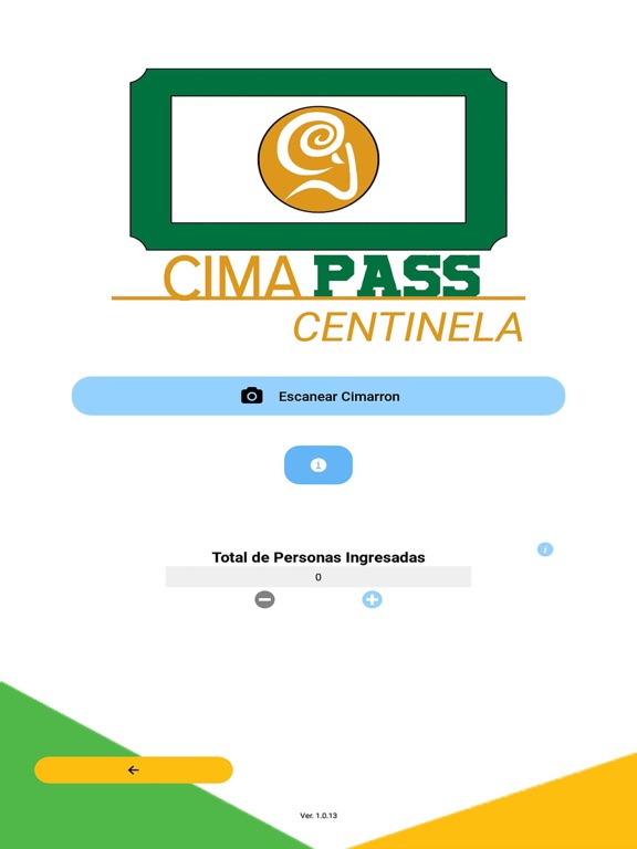 Tangkapan layar CimaPASS Centinela iPad 