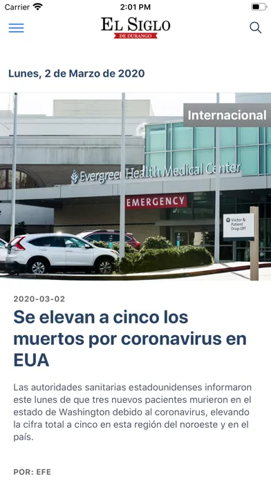 Captures d'écran de El Siglo de Durango