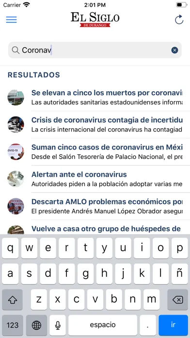 Captures d'écran de El Siglo de Durango