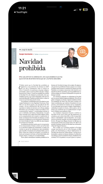 Siglo Nuevo Edición Digital Screenshots