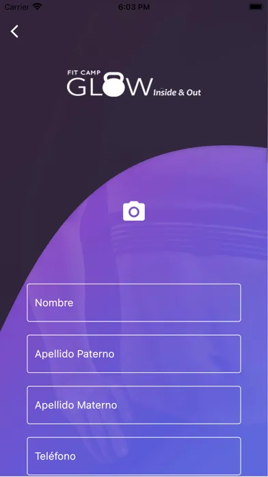 Capturas de tela do Fit Camp Glow App