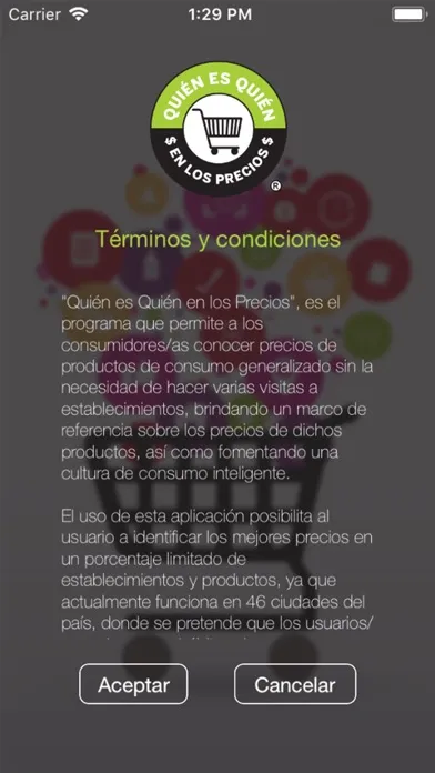 Capturas de pantalla de Quién es Quién en los Precios