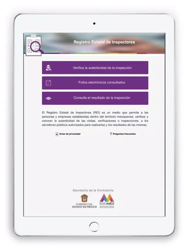 Zrzuty ekranu Inspecciones EDOMÉX iPad 