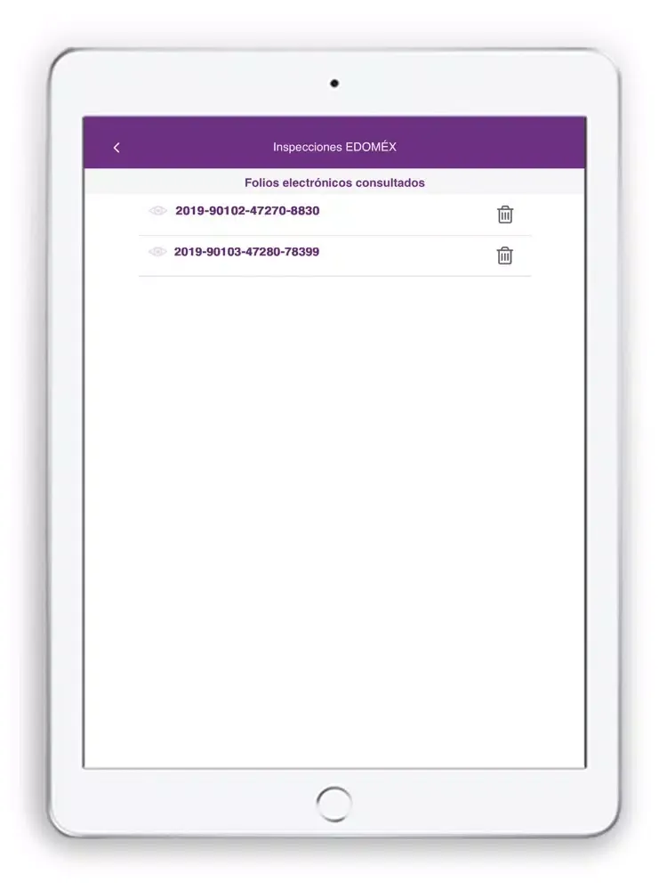 Zrzuty ekranu Inspecciones EDOMÉX iPad 
