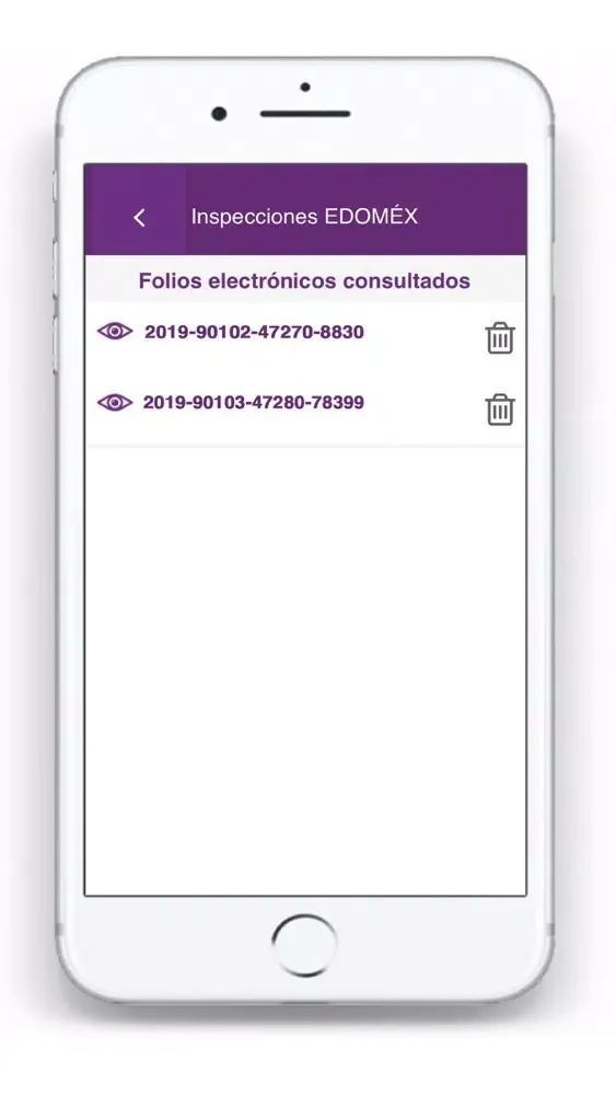 Zrzuty ekranu Inspecciones EDOMÉX