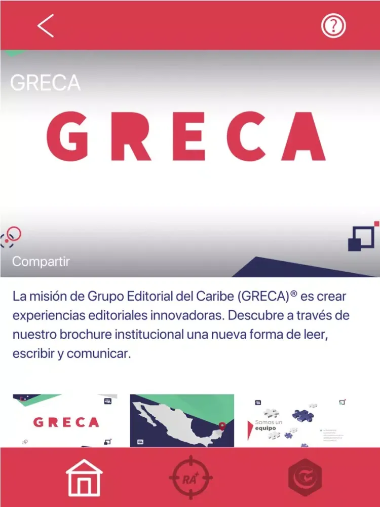 Capturas de tela do GRECA iPad 