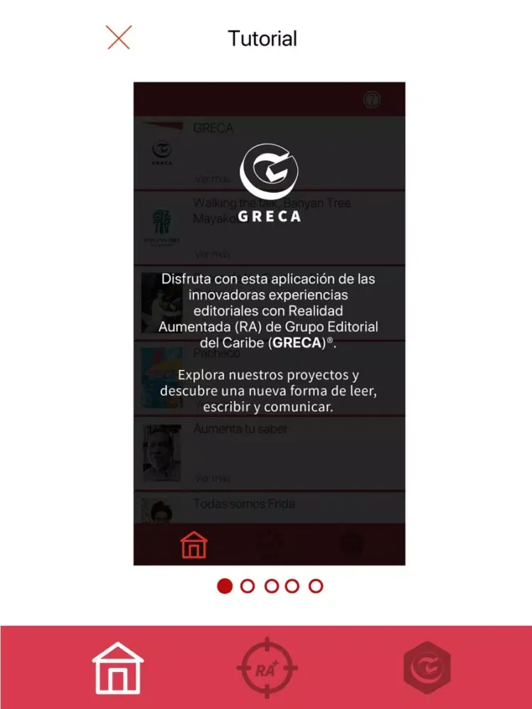 Capturas de tela do GRECA iPad 
