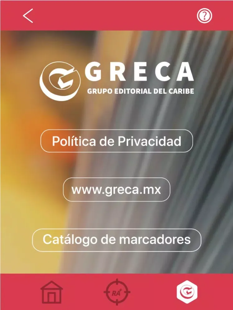 Capturas de tela do GRECA iPad 