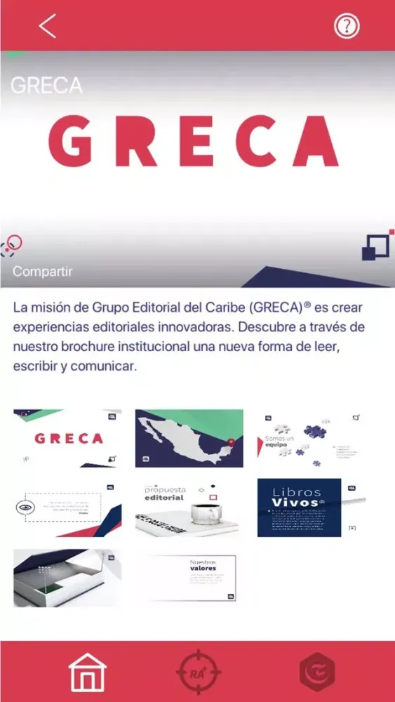 Capturas de tela do GRECA