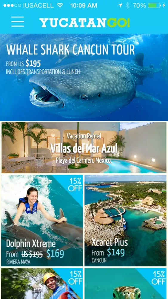 Yucatan GO! - Cancun Tours, Cancun Maps (offline) & Other Things to do in Cancun 스크린샷