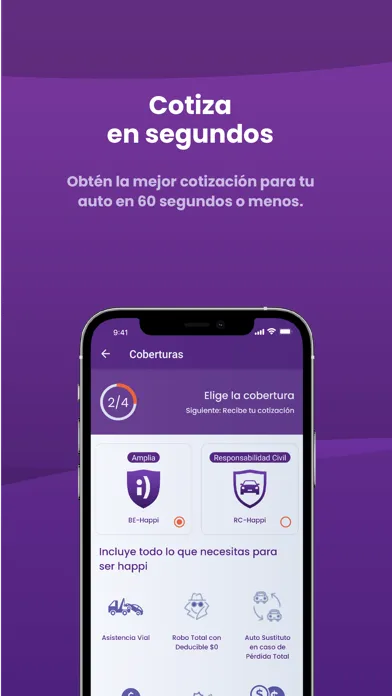 Ảnh chụp màn hình của Happi Seguros