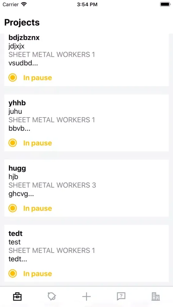 Ảnh chụp màn hình của Hard Workers App