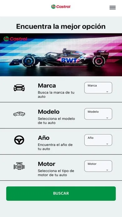 Selector Castrol MX スクリーンショット