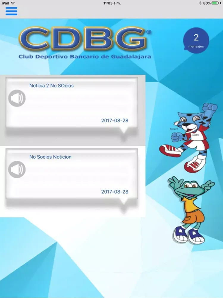 Capturas de pantalla de NotiEventos CDBG iPad 