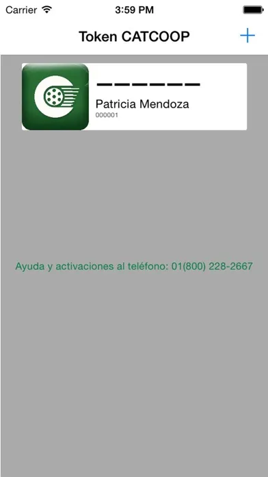 Screenshot di Token CATCOOP