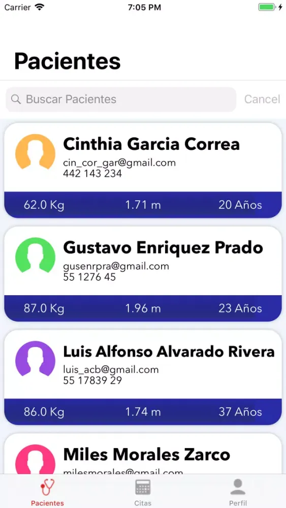 Capturas de tela do MedicosPro