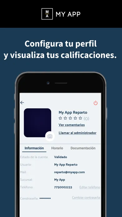 My App Reparto Screenshots