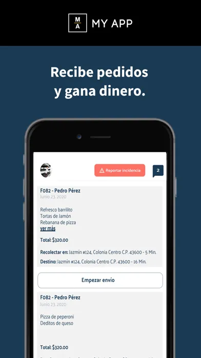 My App Reparto Screenshots