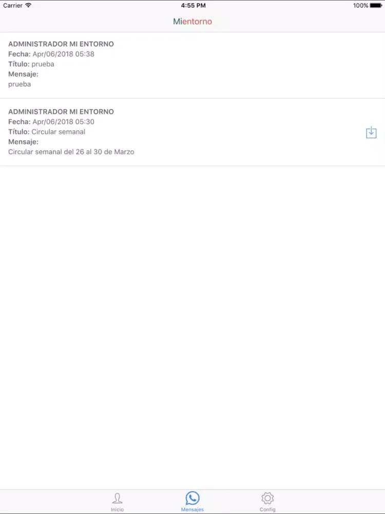 Mi Entorno iPad  স্ক্রিনশট