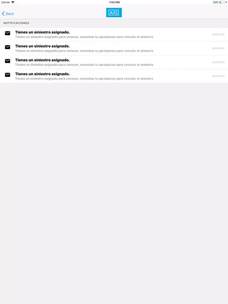 Capturas de pantalla de AIG MEXICO AJUSTADORES iPad 