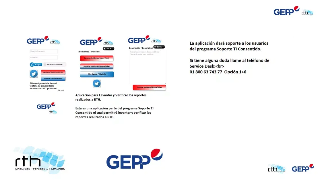 Captures d'écran de Soporte TI Consentido