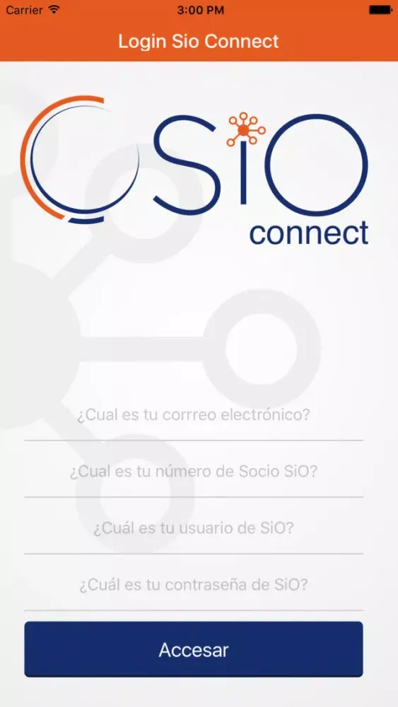 Capturas de pantalla de SiO Connect