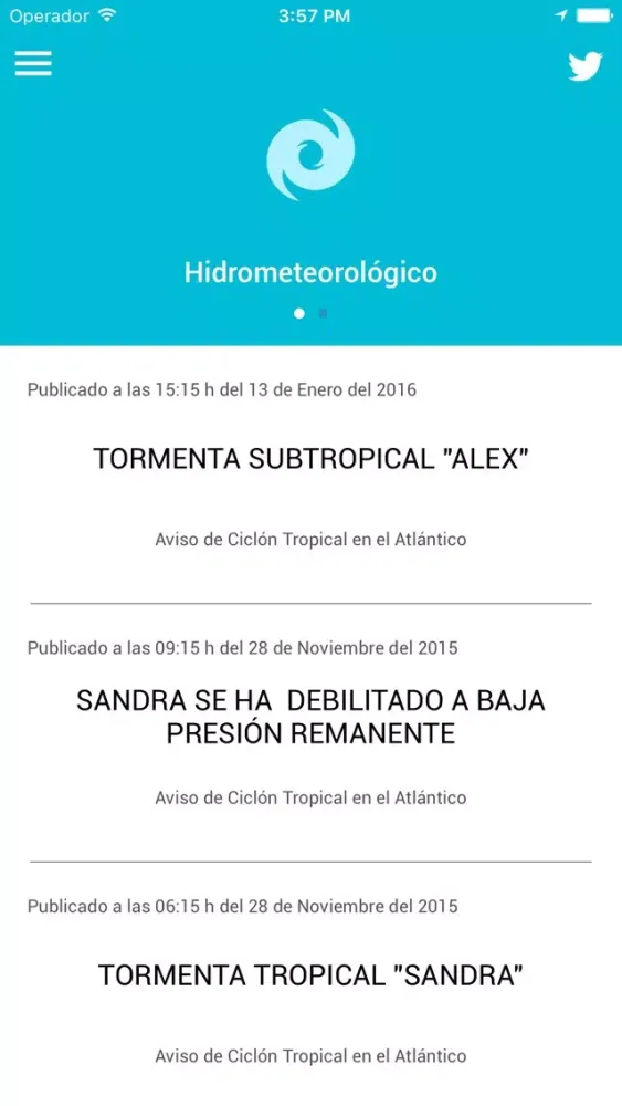 Zrzuty ekranu AlertaMX Oficial