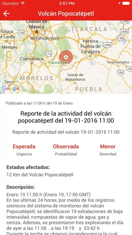 Zrzuty ekranu AlertaMX Oficial