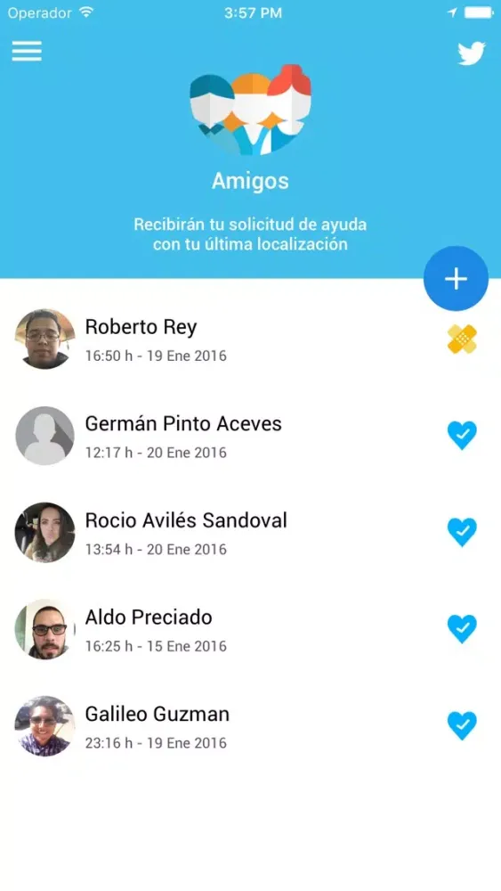 Zrzuty ekranu AlertaMX Oficial