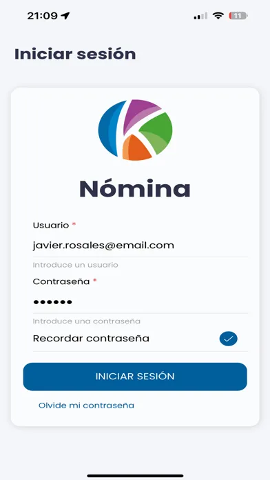 Nómina APP Screenshots